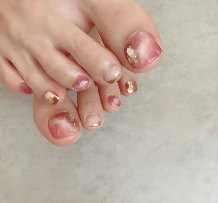 Nail chân vân đá sang chảnh