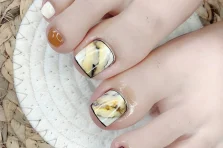 166+ mẫu nail chân vân đá xịn sò, sang chảnh quên lối về