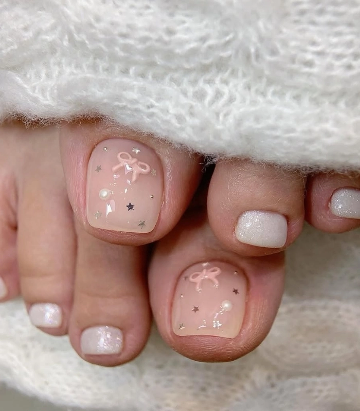 Nail chân xinh dễ phối đồ
