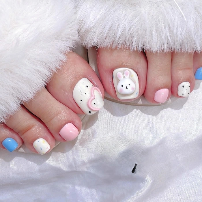 Nail móng chân ngắn cho da ngăm