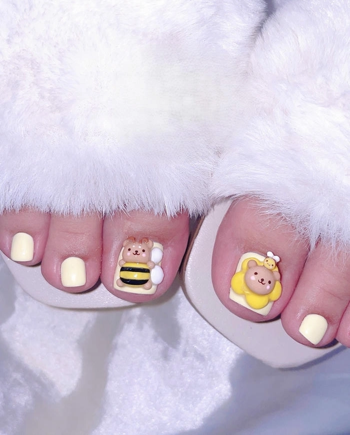 Nail móng chân ngắn cute