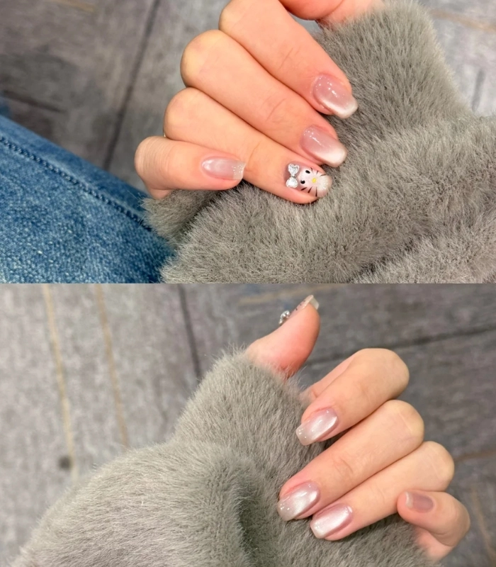 Vẽ móng Hello Kitty đậm chất teen