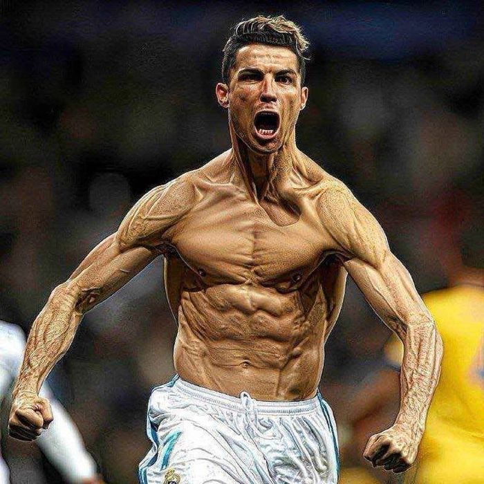 Ảnh meme Ronaldo siu ăn mừng