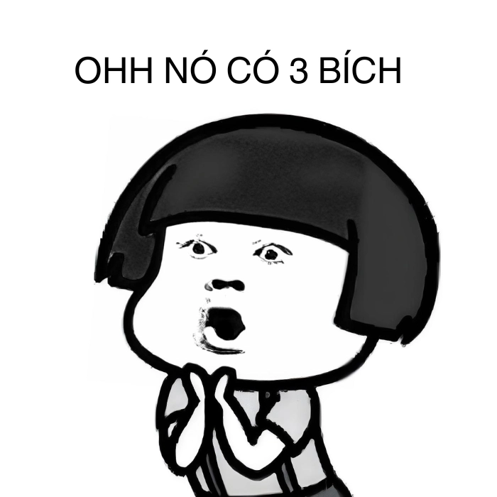 Meme 3 bích hài hước