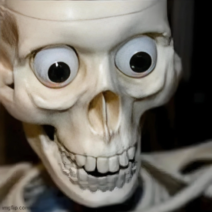 Meme Skeleton cà khịa nhẹ
