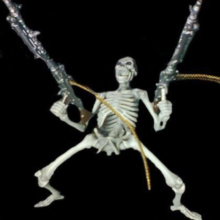 Meme Skeleton cầm súng