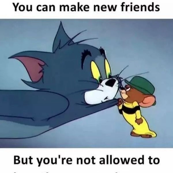 Meme Tom và Jerry cãi nhau