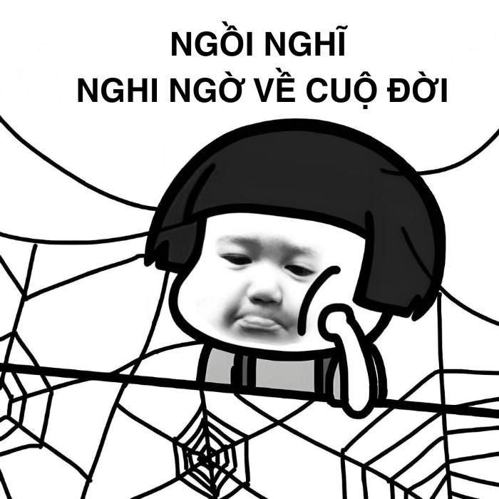 Meme nghi ngờ nhìn xoáy thẳng tâm lý