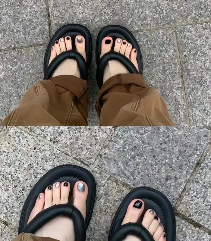 Nail chân trắng da sữa