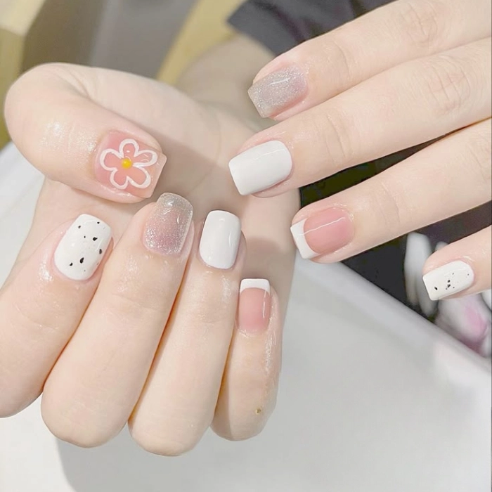 các mẫu móng tay đẹp cho móng ngắn