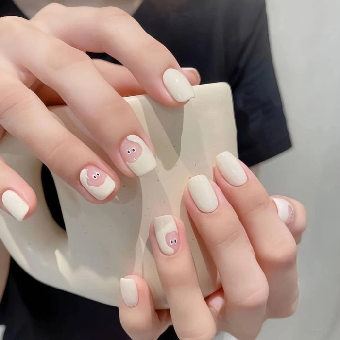 mẫu móng tay ngắn đẹp đơn giản