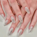 mẫu nail tay mắt mèo