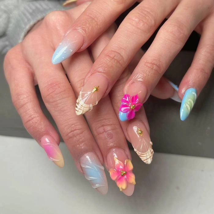 mẫu nail tay