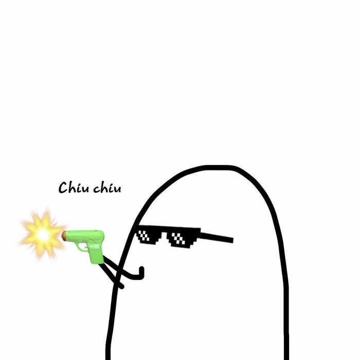 Meme cầm súng bắn