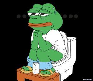 Meme ếch xanh suy tư