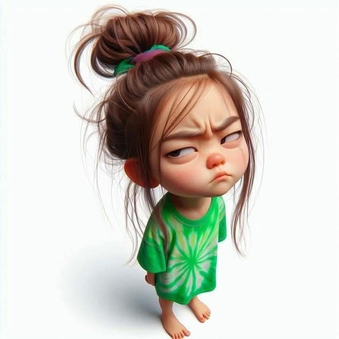 Meme liếc dễ thương