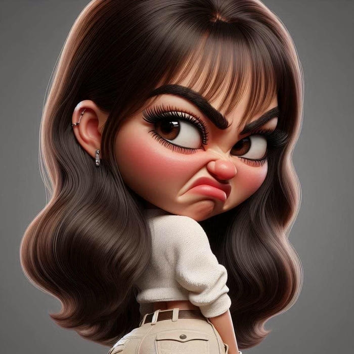 Meme liếc thể hiện thái độ