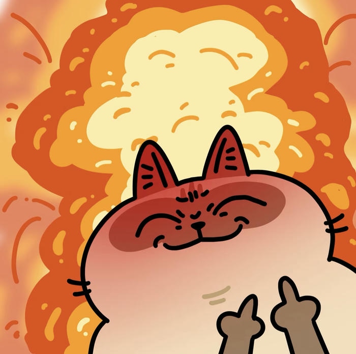 Meme mèo tức giận dễ thương