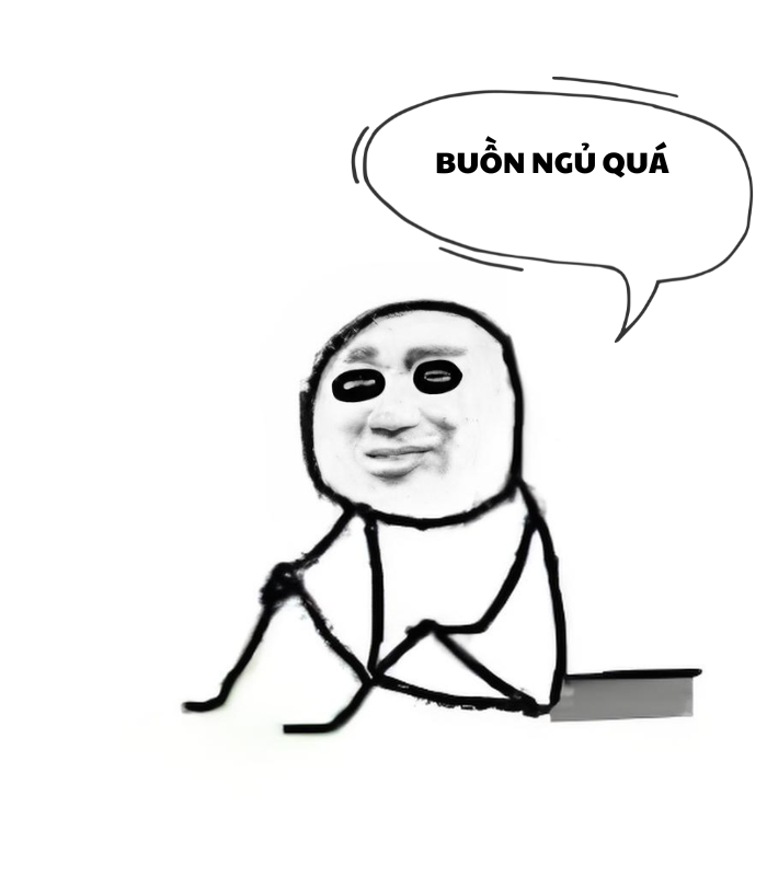 chế meme buồn ngủ
