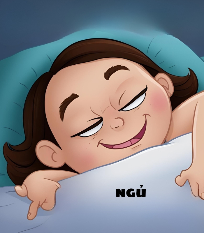 hình meme buồn ngủ hài hước
