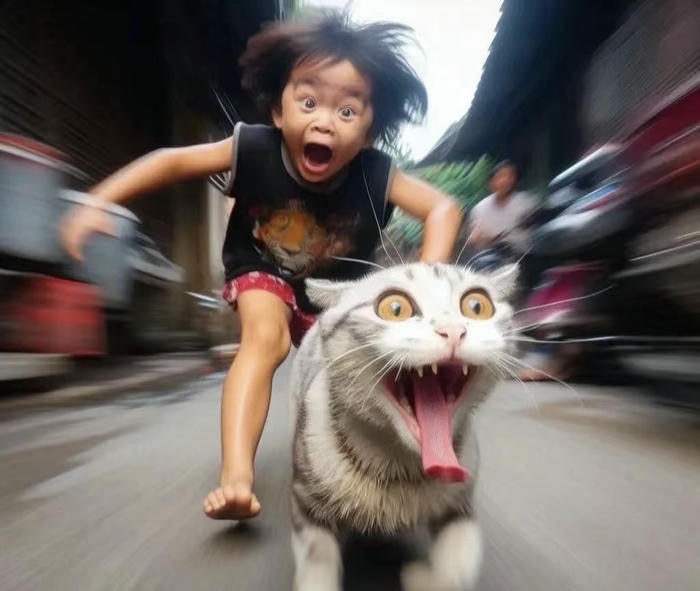 hình meme chạy cực nhanh