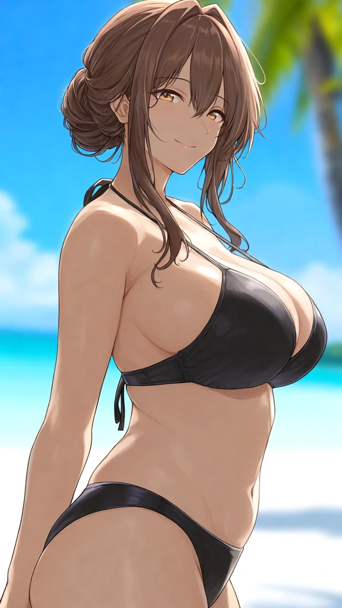 Anime hentai nụ cười dâm đãng với làn da trắng mịn quyến rũ