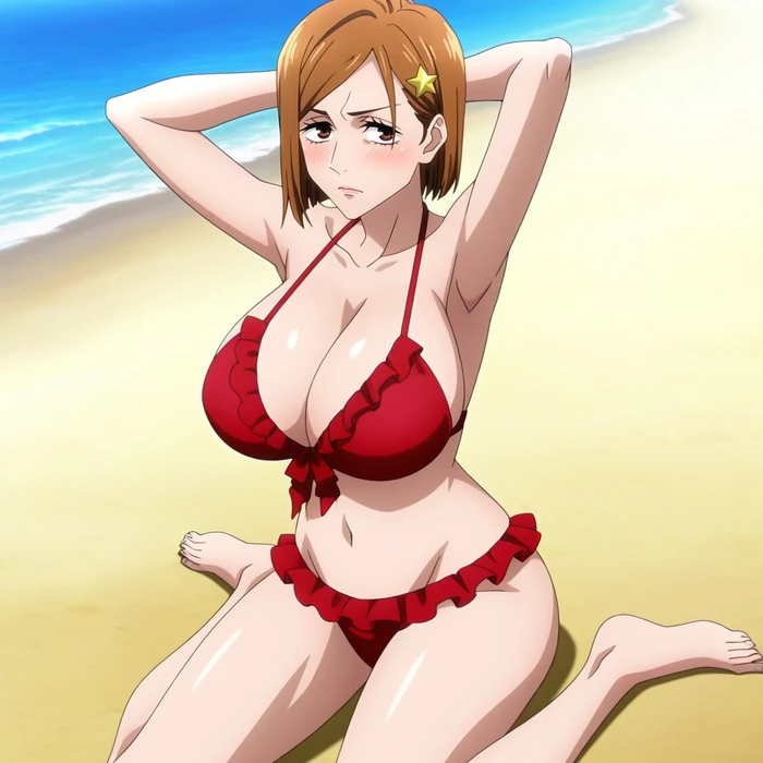 Nữ anime nude sexy khoe vòng một vòng hai cuốn hút