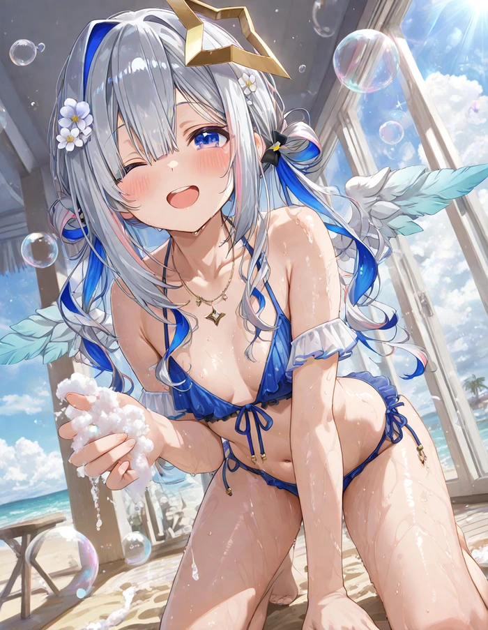 Thiếu nữ anime hentai ngực tròn đầy đặn khiêu khích ánh mắt