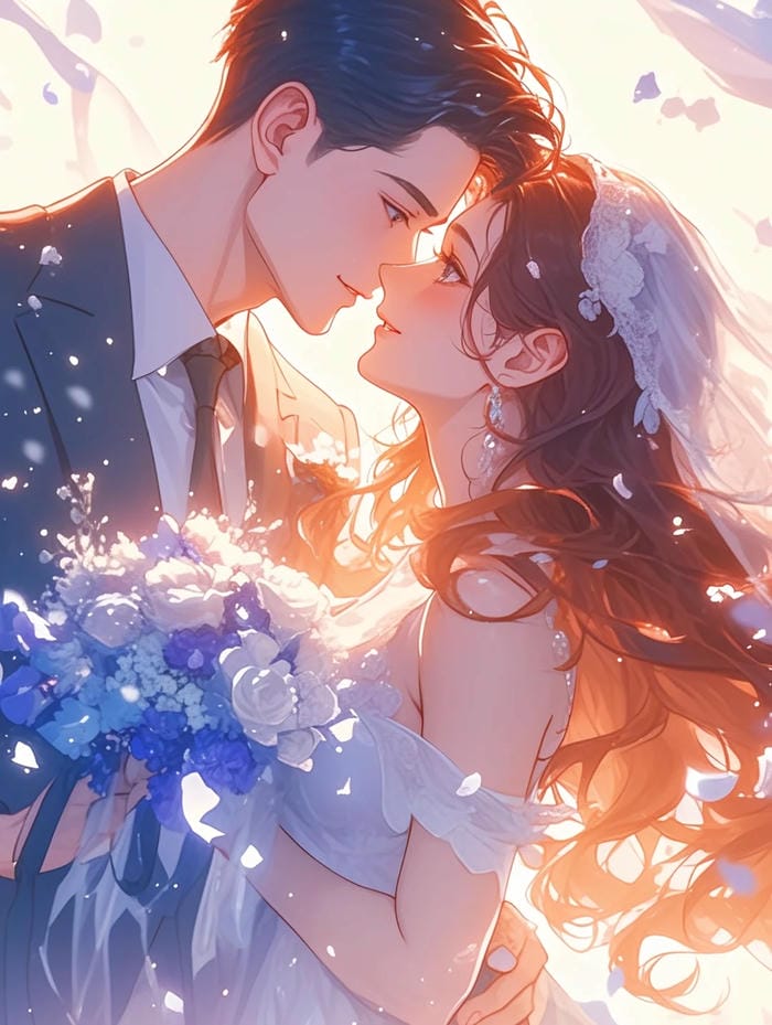 ảnh anime cưới lãng mạn