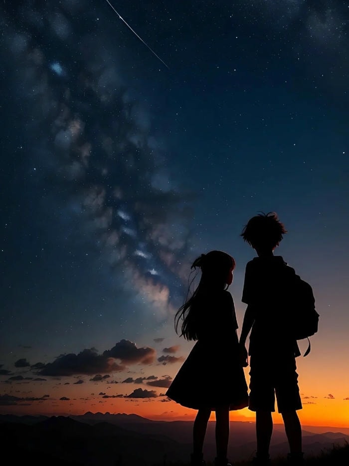 ảnh anime dễ thương cặp đôi