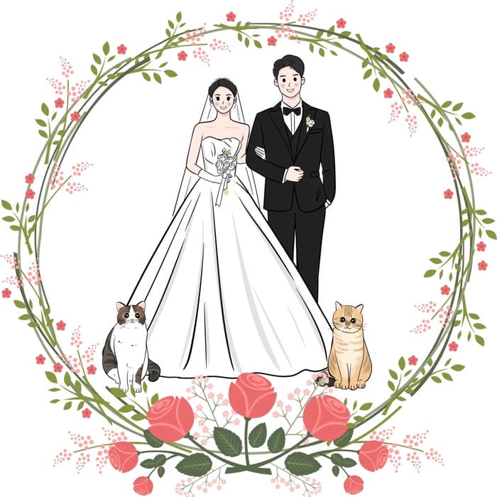 ảnh cô dâu chú rể anime