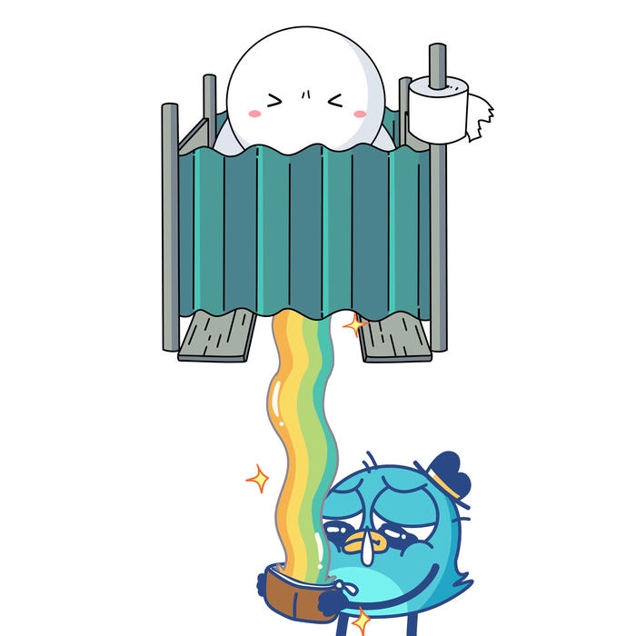 ảnh meme thỏ bảy màu dễ thương