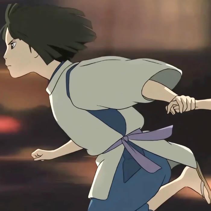 anime couple holding hands