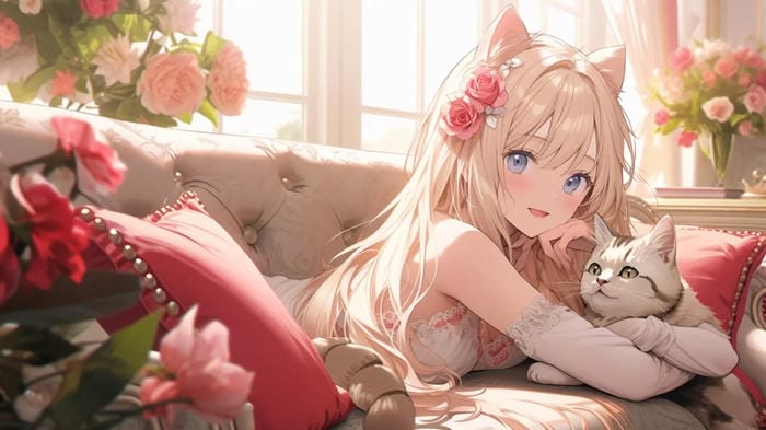 anime girl wallpaper 4k nền máy tính