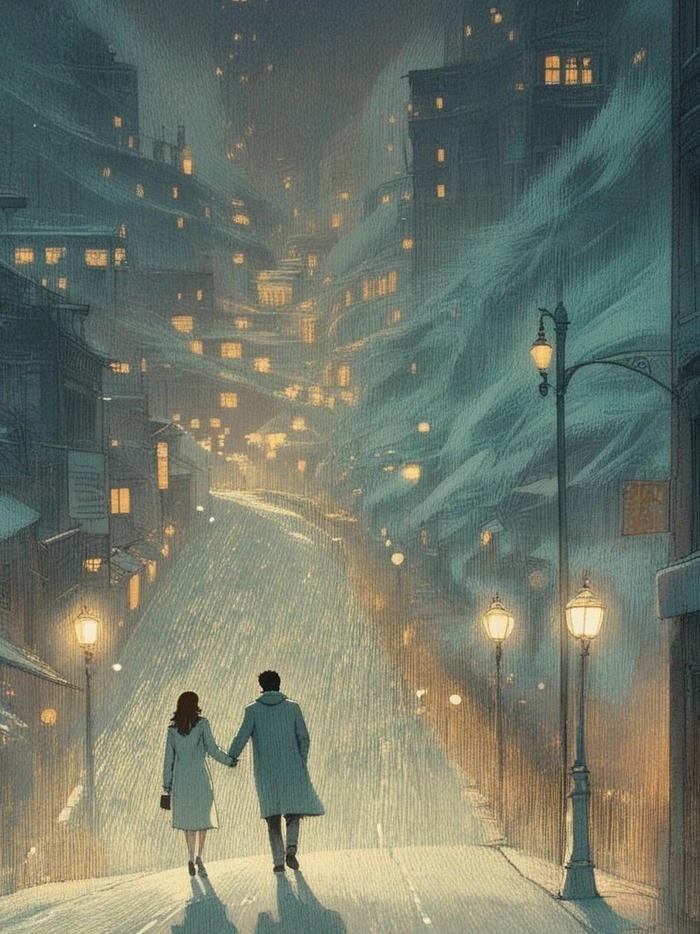 anime lãng mạn nắm tay