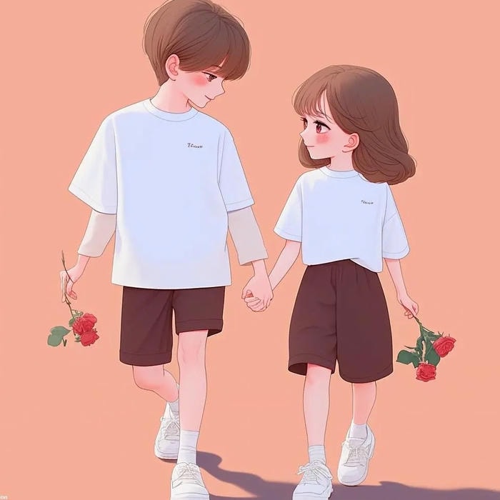 anime nắm tay hạnh phúc