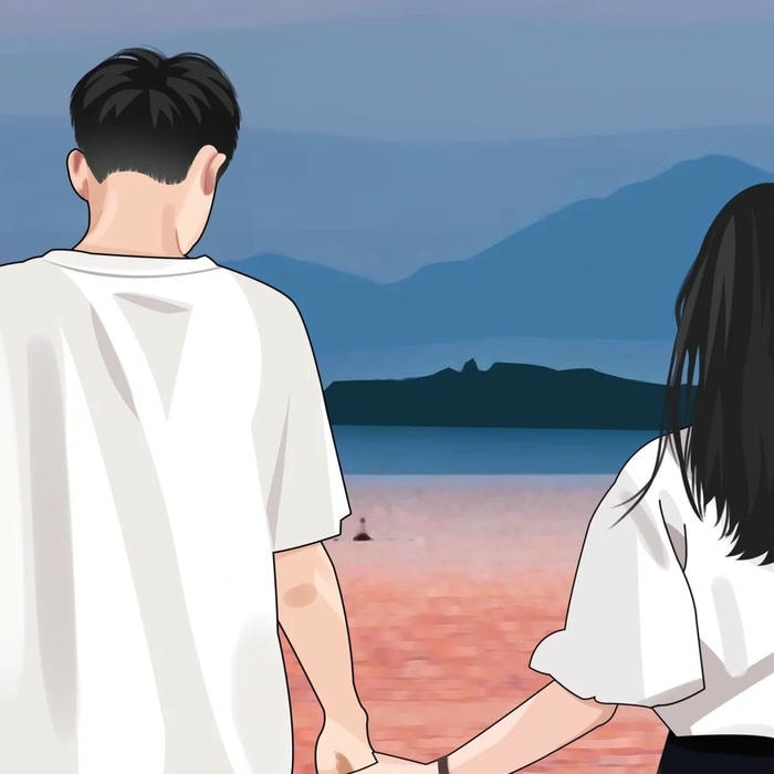 anime nắm tay ngoài trời