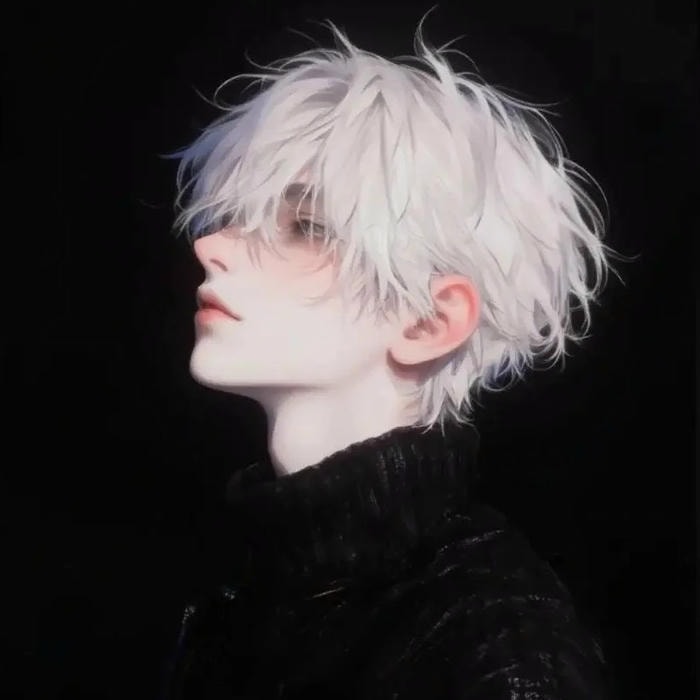 avatar đôi anime đen trắng ngầu