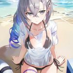 bikini gái anime mặc tự tin