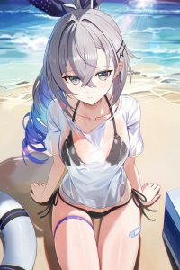 bikini gái anime mặc tự tin