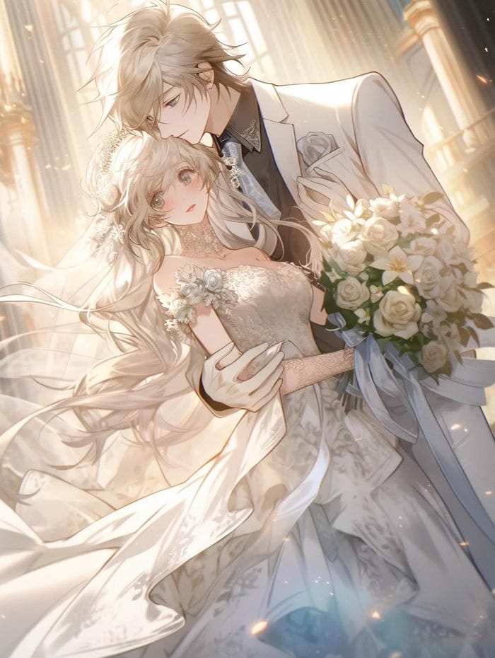 hình anime cô dâu chú rể