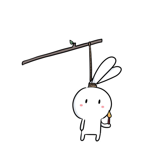 hình chế thỏ bảy màu