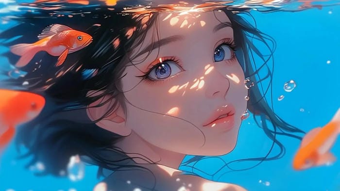 hình nền máy tính anime nữ anime girl