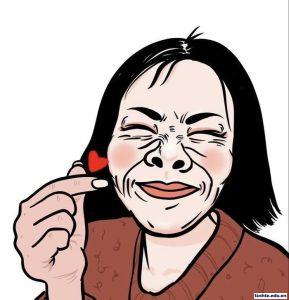 meme thả tim vui vẻ