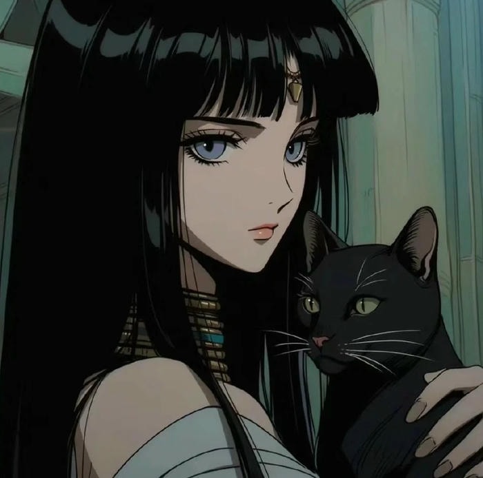 Ảnh anime girl lạnh lùng cá tính background tối