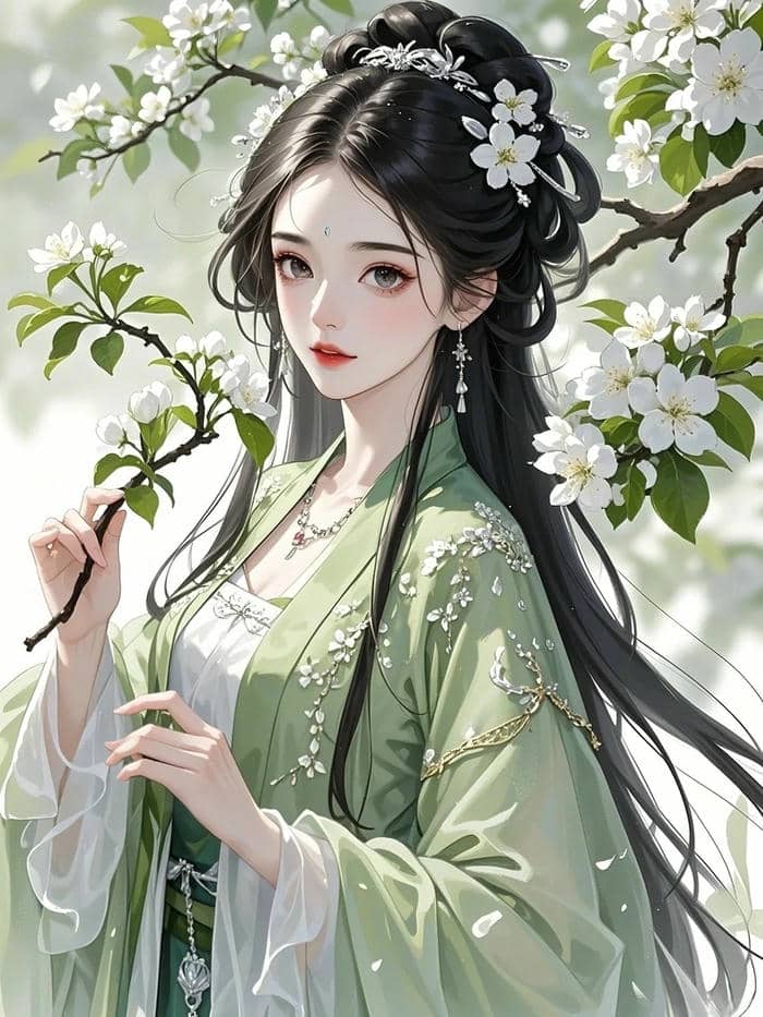 Ảnh anime nữ cổ trang đầy tinh xảo