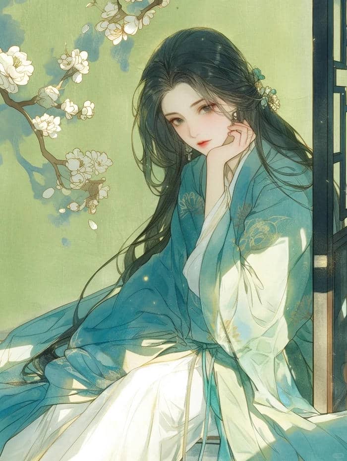 Ảnh anime nữ cổ trang mê hoặc