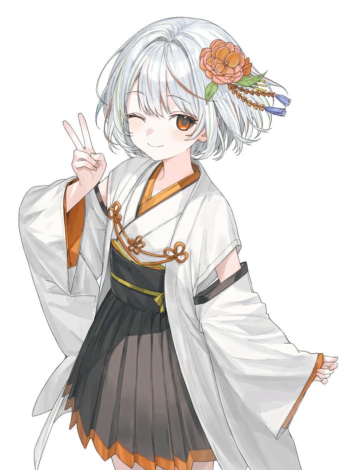 Ảnh đẹp ảnh anime girl tóc trắng huyền bí