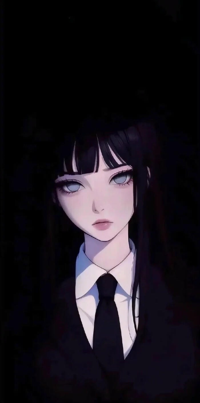 Ảnh đẹp anime girl lạnh lùng cá tính tóc dài