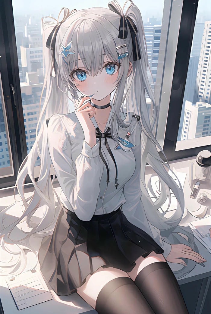Anime girl lạnh lùng cá tính dễ thương ngầu